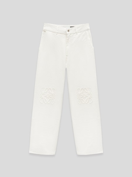 Paula's Ibiza Anagram Baggy Jeans - white