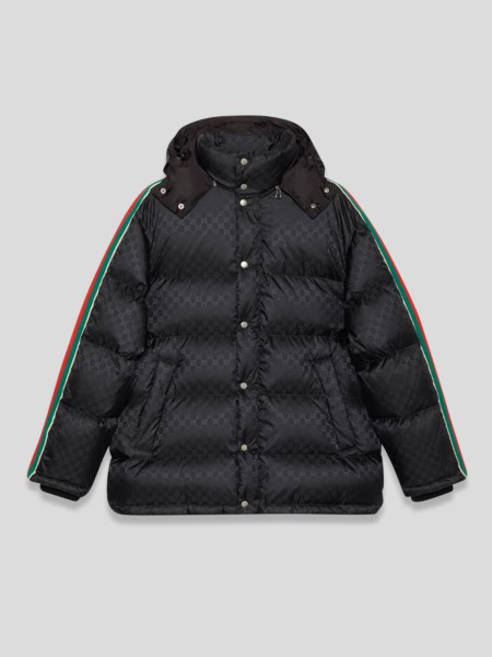GG Nylon Jacquard Jacket - multi black