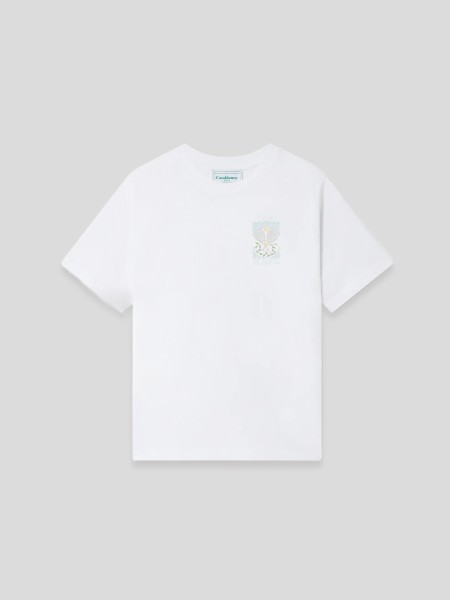 Tennis Pastelle Printed T-Shirt - white print