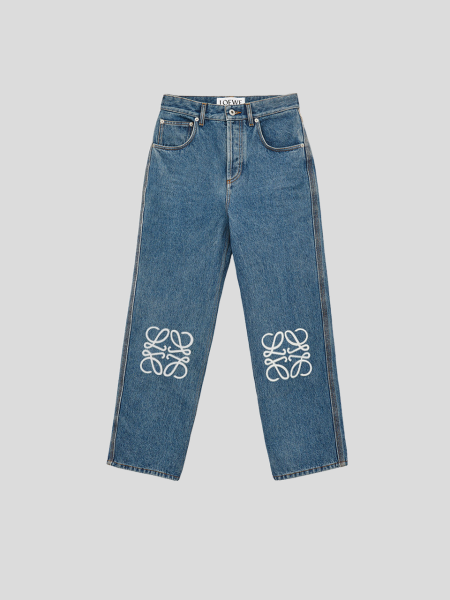 Anagram Cropped Jeans - blue