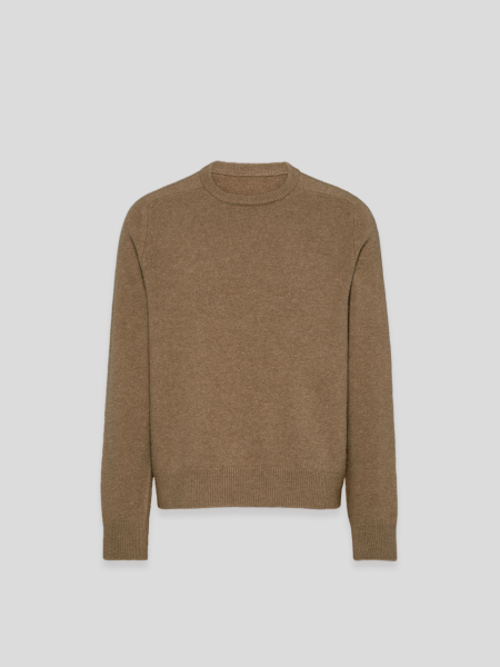 Washed Lambswool Sweater - beige