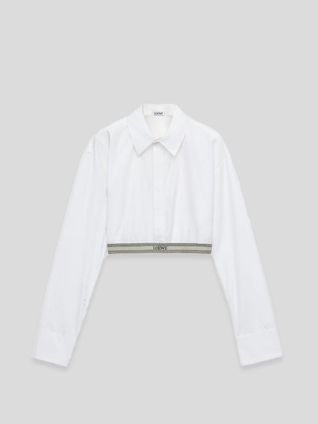 Cropped Shirt - white
