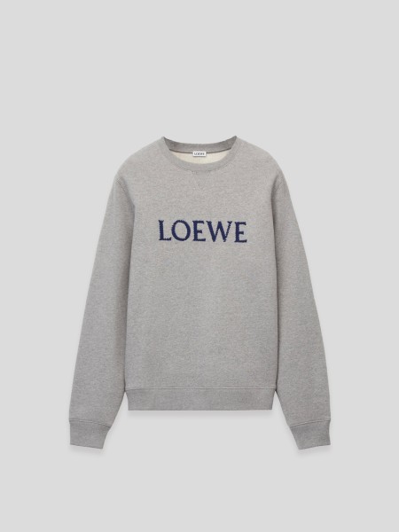 Embroidered LOEWE Sweatshirt - grey