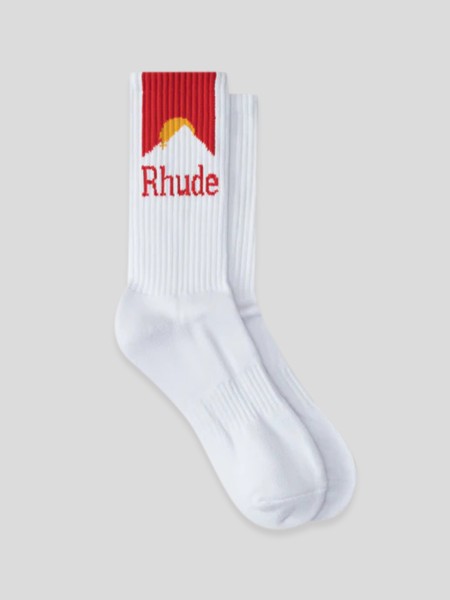 Rhude Moonlight Sock - red white