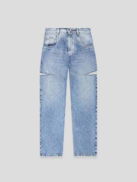 Slash Details Jeans - denim